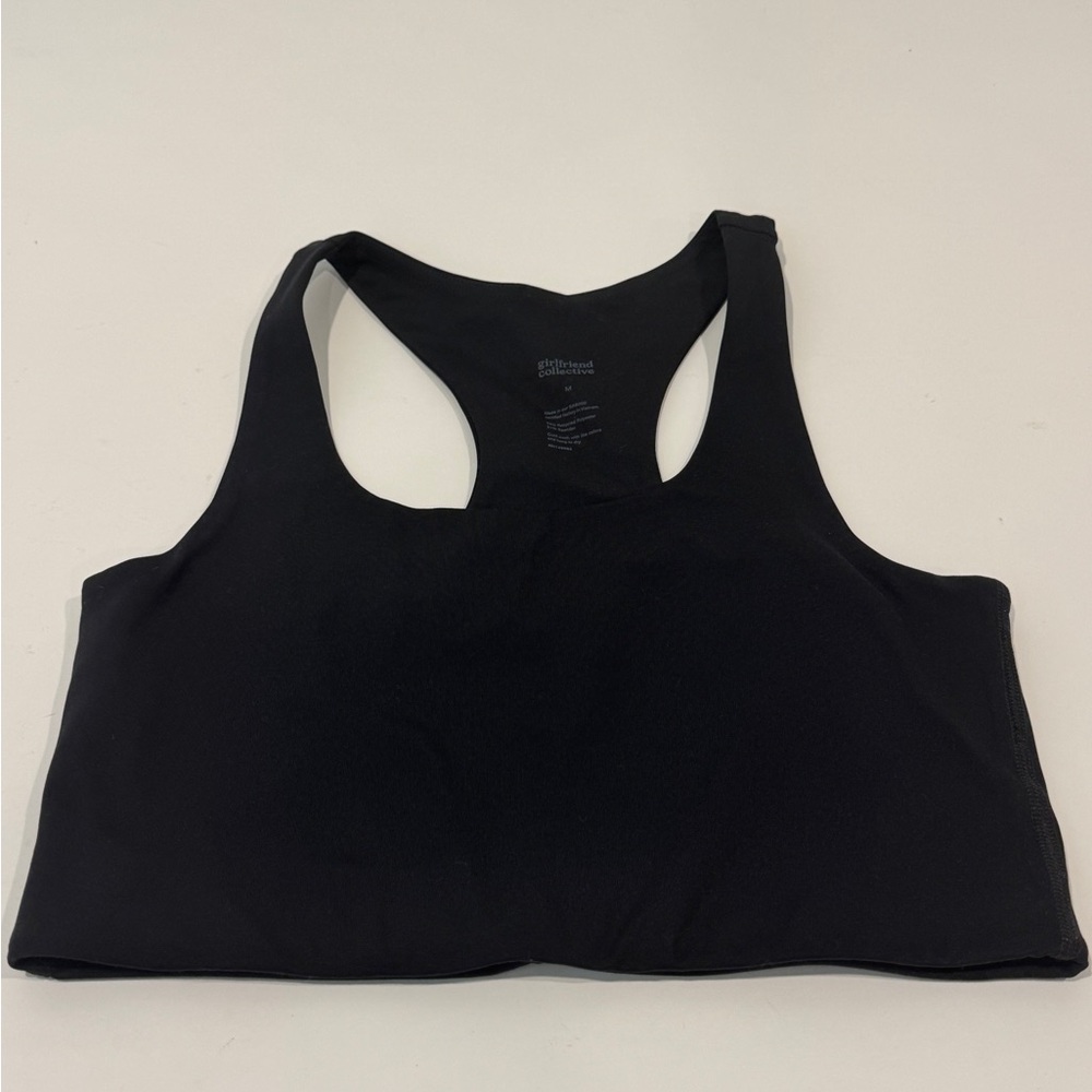 Girlfriend Collective Black Racerback Sports Bra